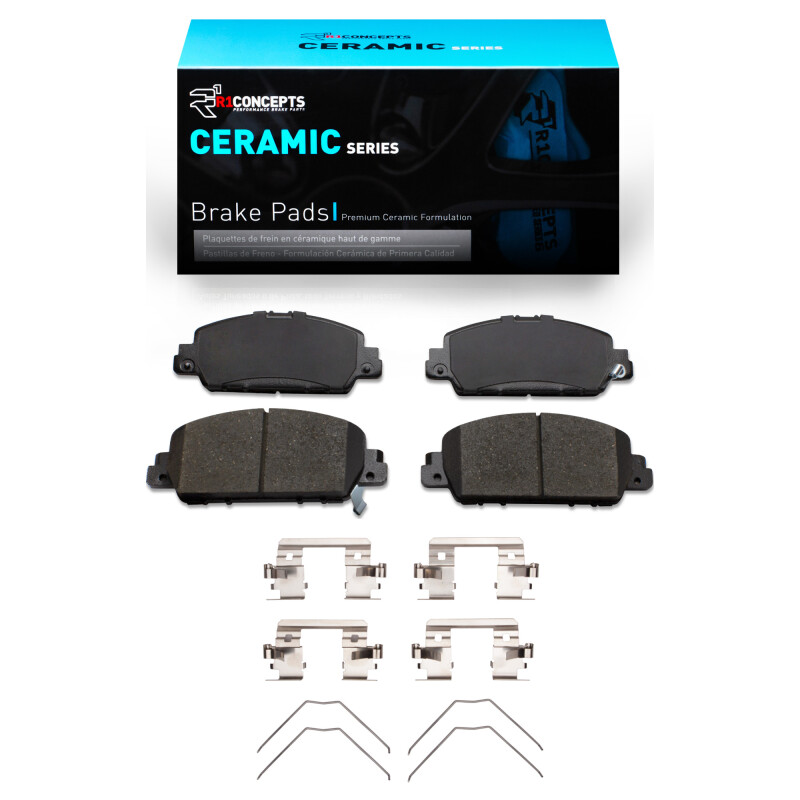 Honda Accord Brake Pads - Front - R1 Concepts - Ceramic - `13-`25